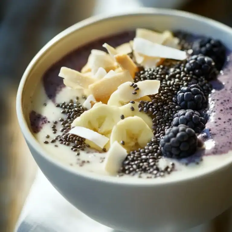 Vegan Smoothie Bowl Chia Coconut