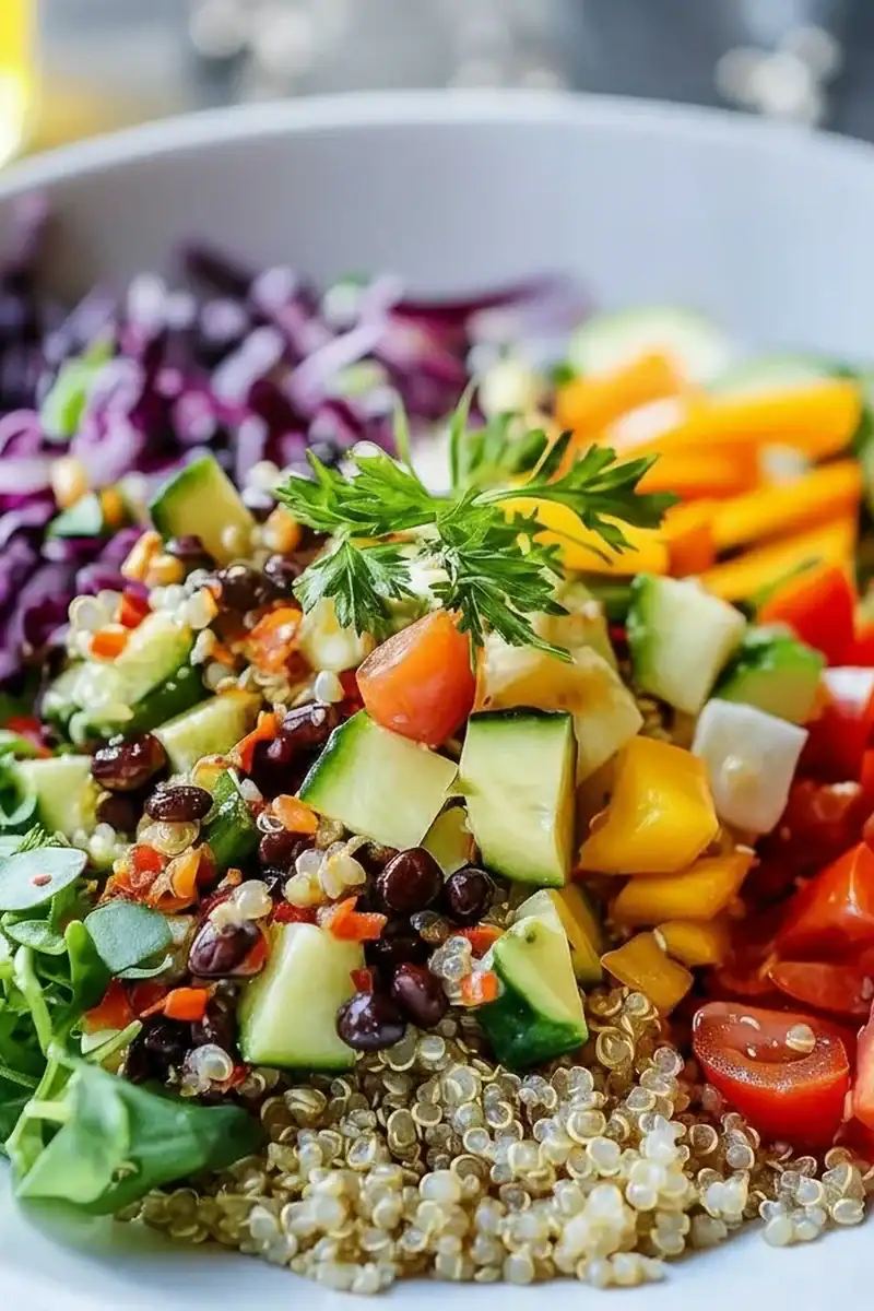 Quinoa Salad Fresh Veggies