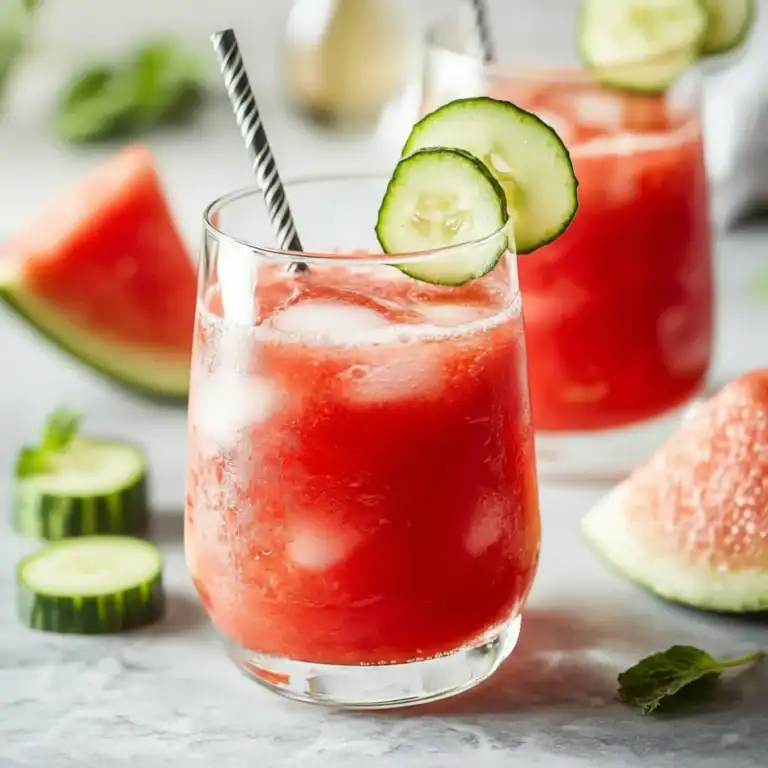 Watermelon Cucumber Juice Recipe