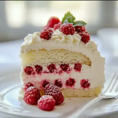 White Chocolate Raspberry Dream Cake