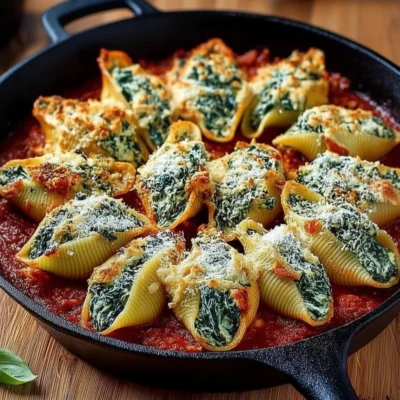 Baked Spinach And Ricotta Stuffed Shells Recipe