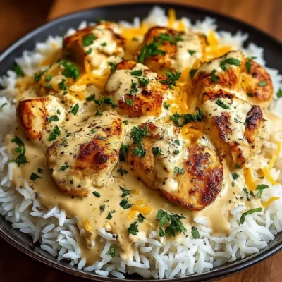Cozy Creamy Smothered Chicken And Rice Recipe