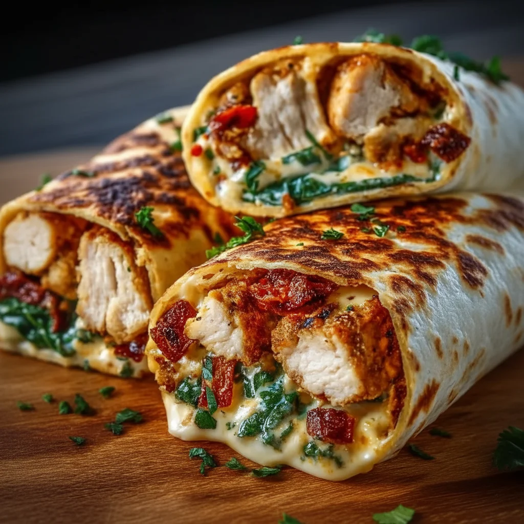 Crispy Air Fryer Chicken Mozzarella Wraps Recipe