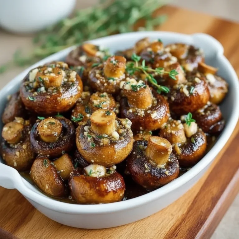 Earthy Roasted Mushrooms Browned Butter Garlic Recipe