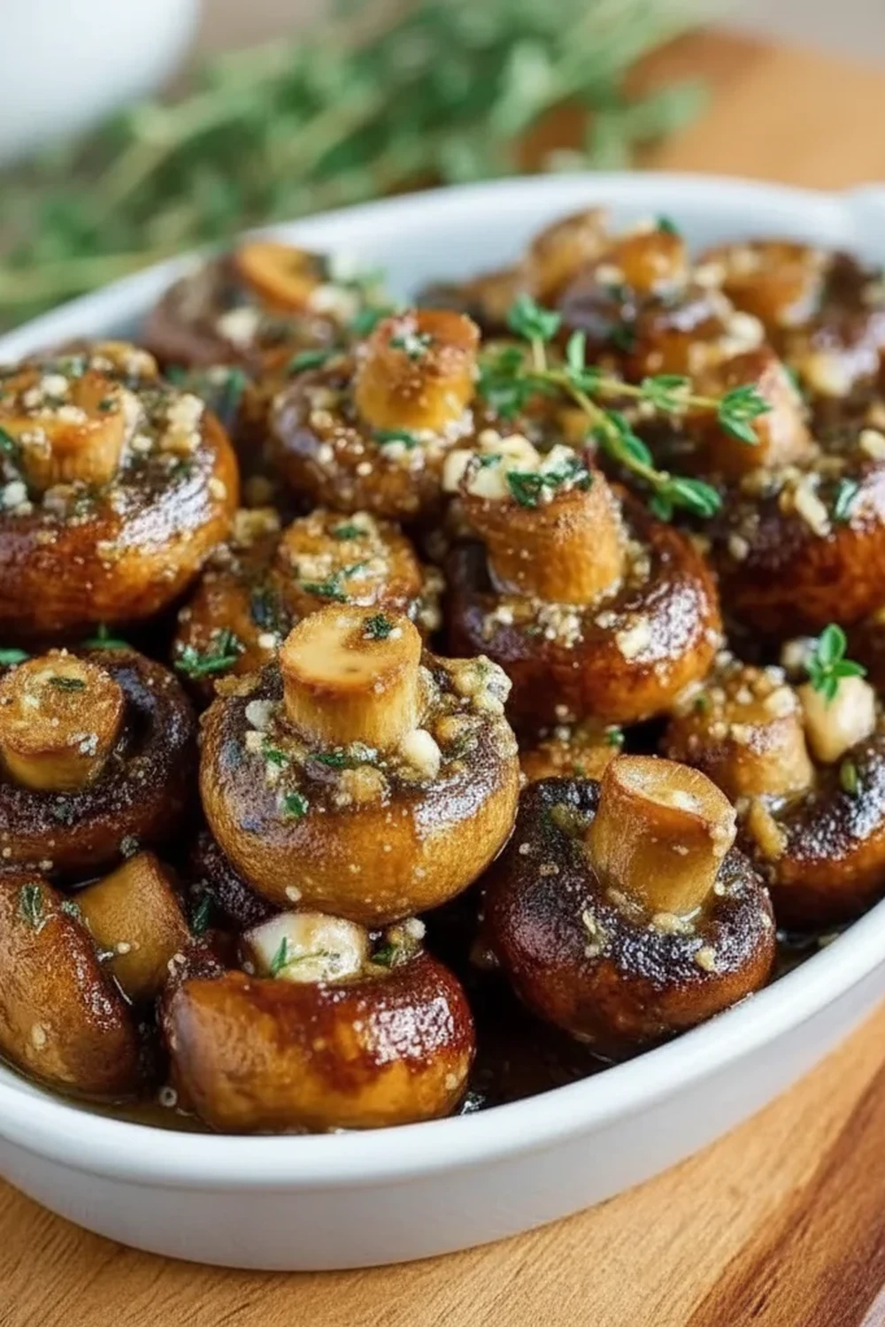 Roasted Mushrooms Browned Butter Garlic Recipe