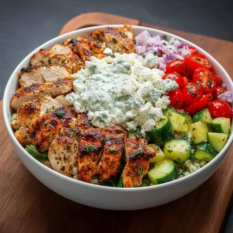 Fresh and Vibrant Greek Chicken Bowls Recipe