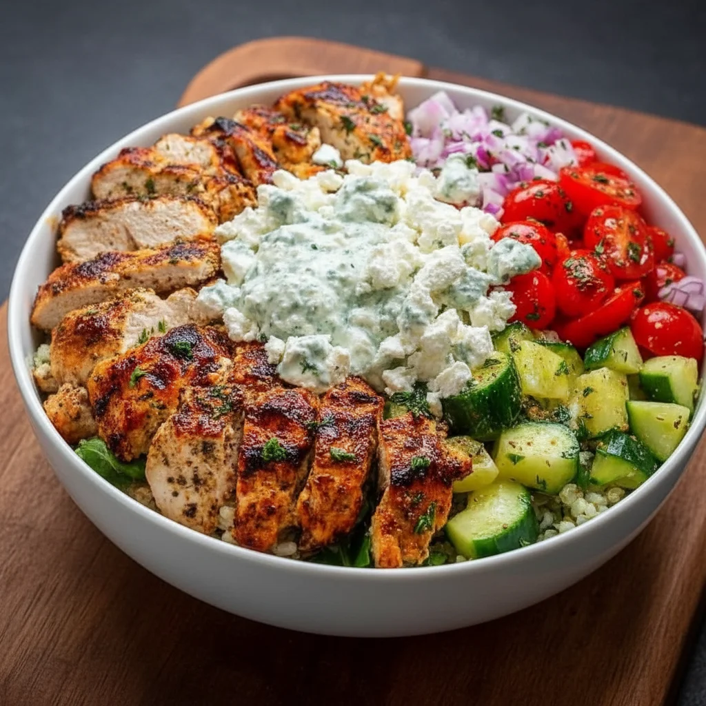 Fresh and Vibrant Greek Chicken Bowls Recipe