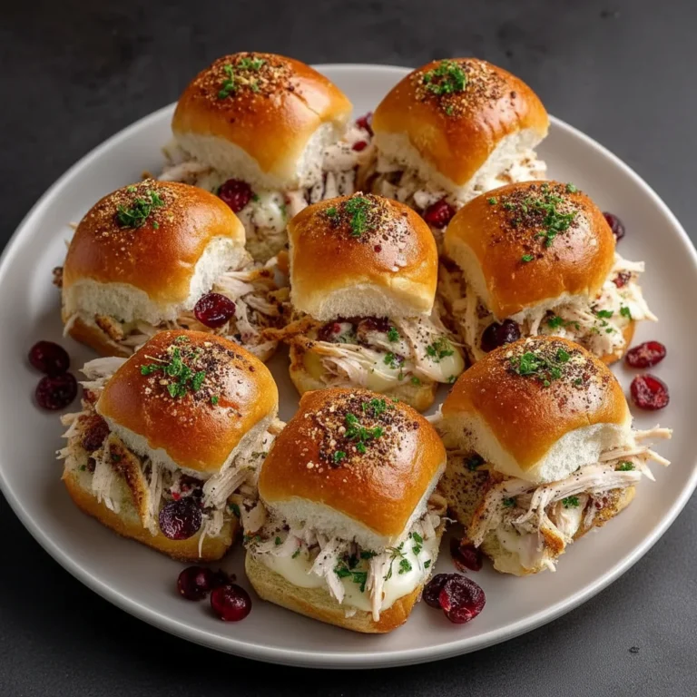 Make This Festive Turkey Cranberry Sliders Recipe