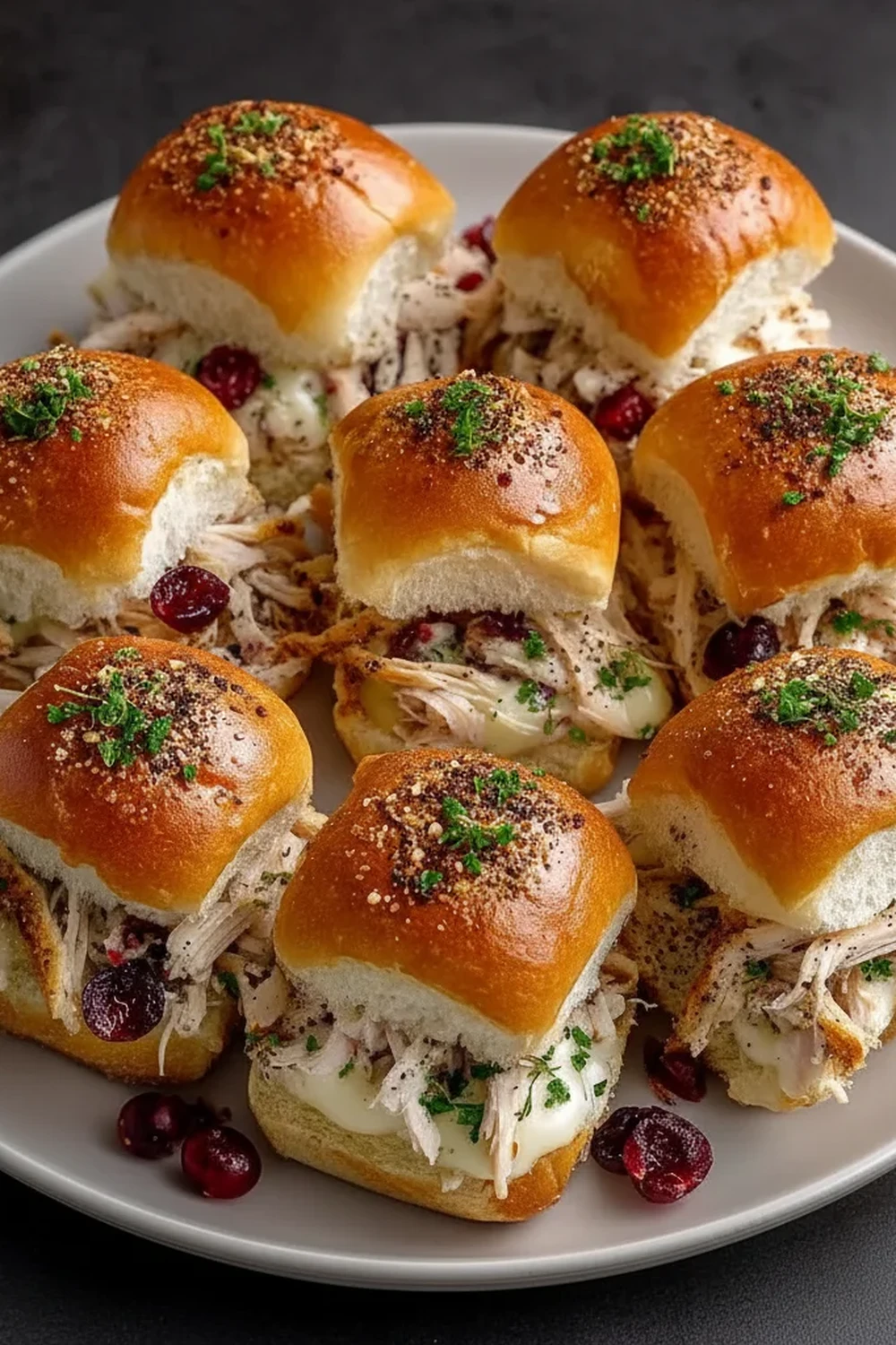 Turkey Cranberry Sliders Recipe