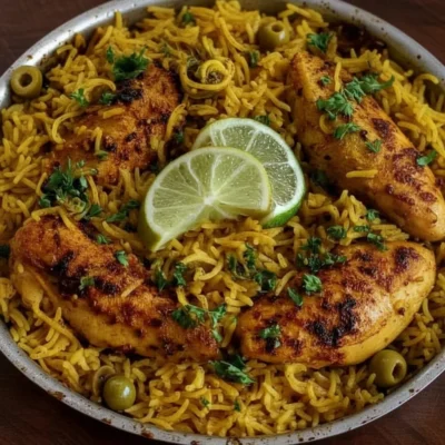 Make This One Pan Mediterranean Chicken And Rice Recipe