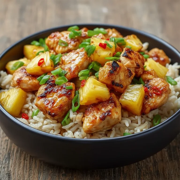 Make This Sweet Pineapple Chicken And Rice Recipe