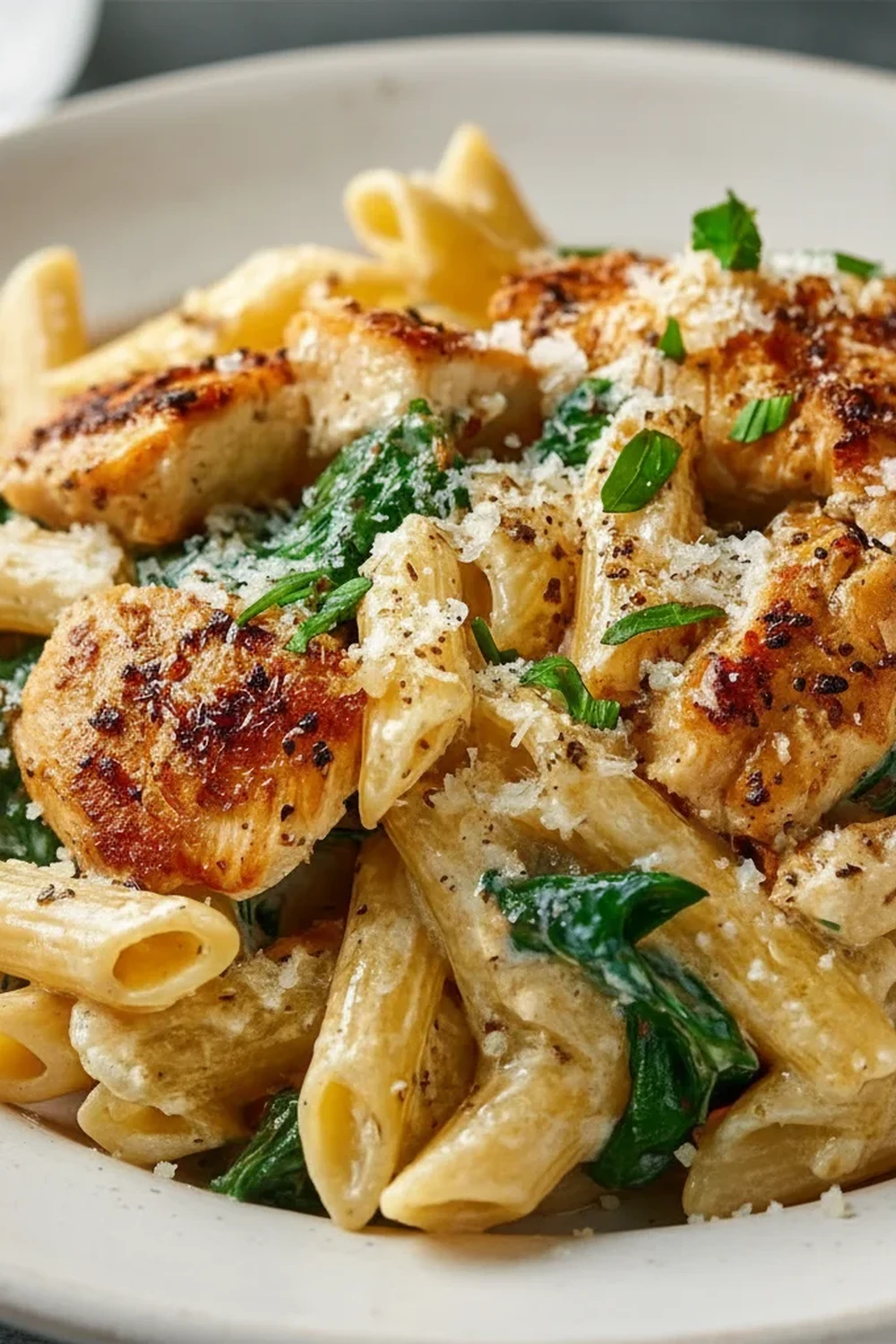 Creamy Garlic Parmesan Chicken Pasta Recipe