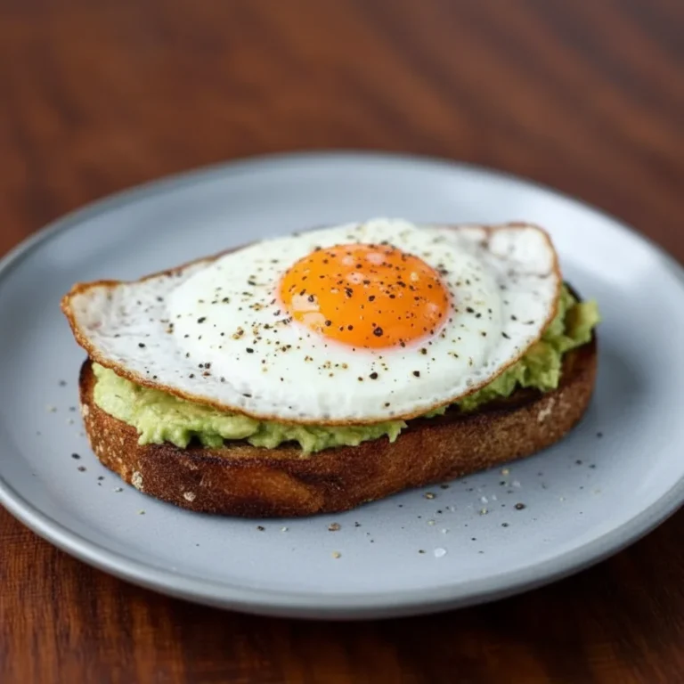 Savory Avocado Toast Fried Egg Recipe for Brunch