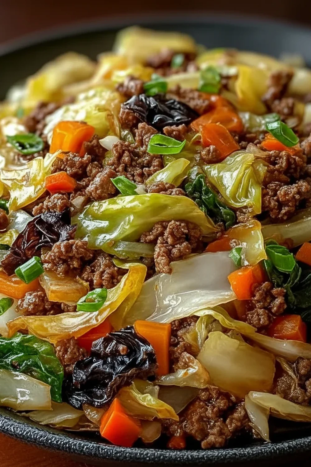 Chinese Ground Beef Cabbage Stir Fry Recipe