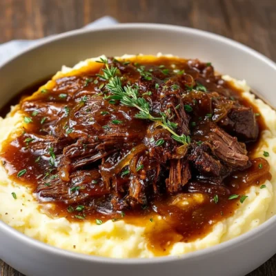 Slow Braised Juicy French Onion Pot Roast Recipe