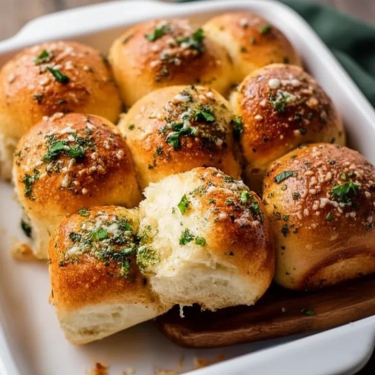Soft and Buttery Garlic Bread Rolls Recipe