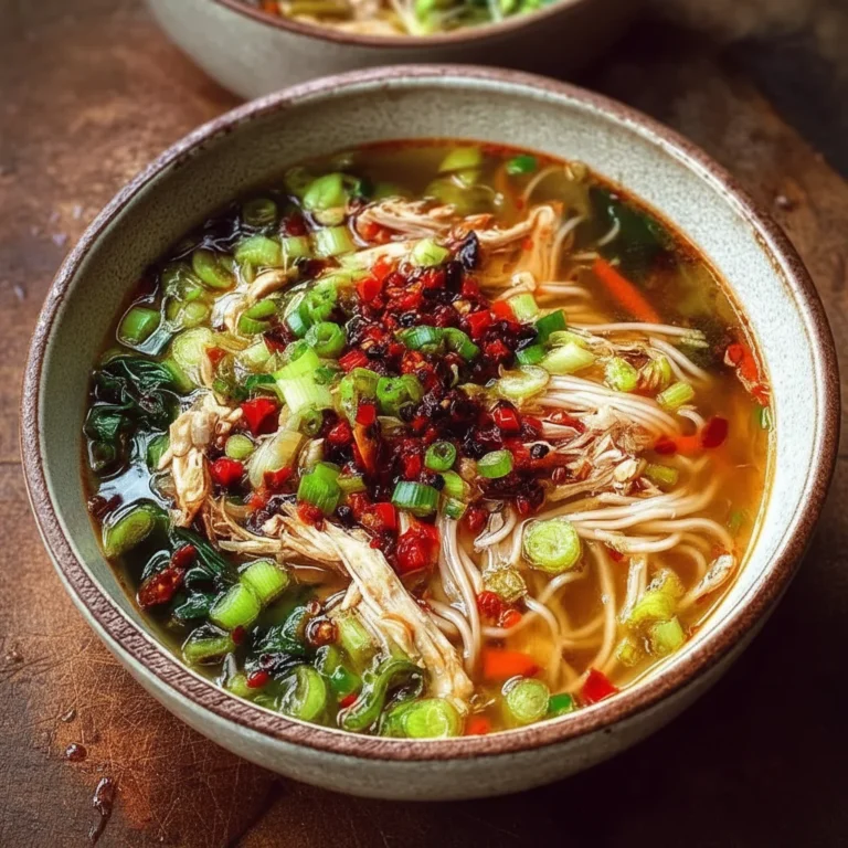 Soothing Ginger Garlic Chicken Noodle Soup Recipe