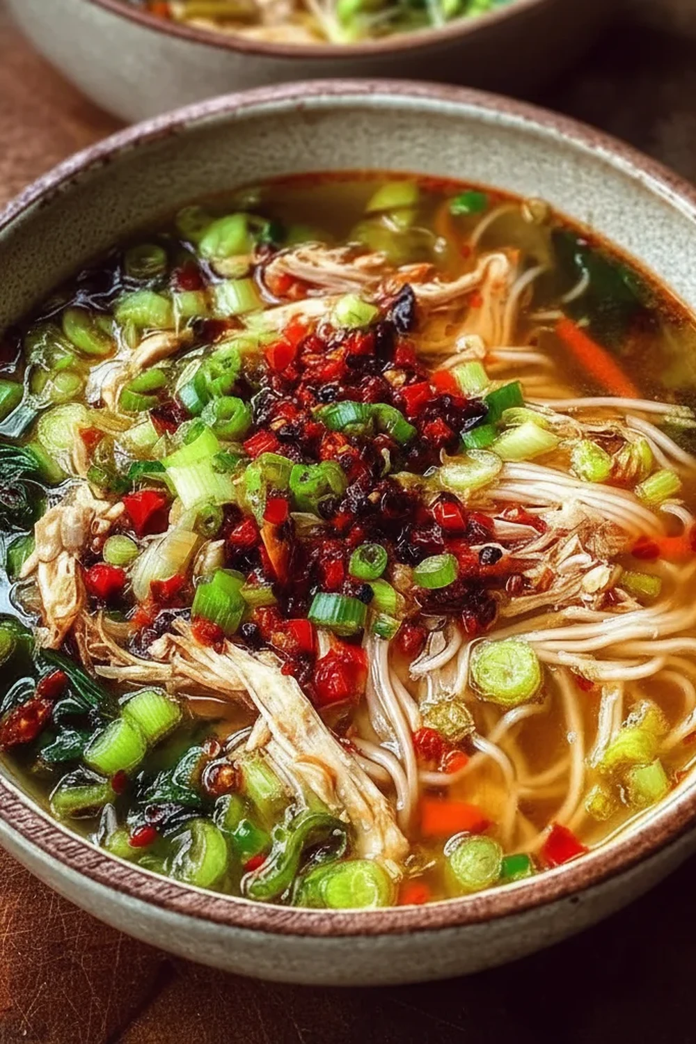 Ginger Garlic Chicken Noodle Soup Recipe