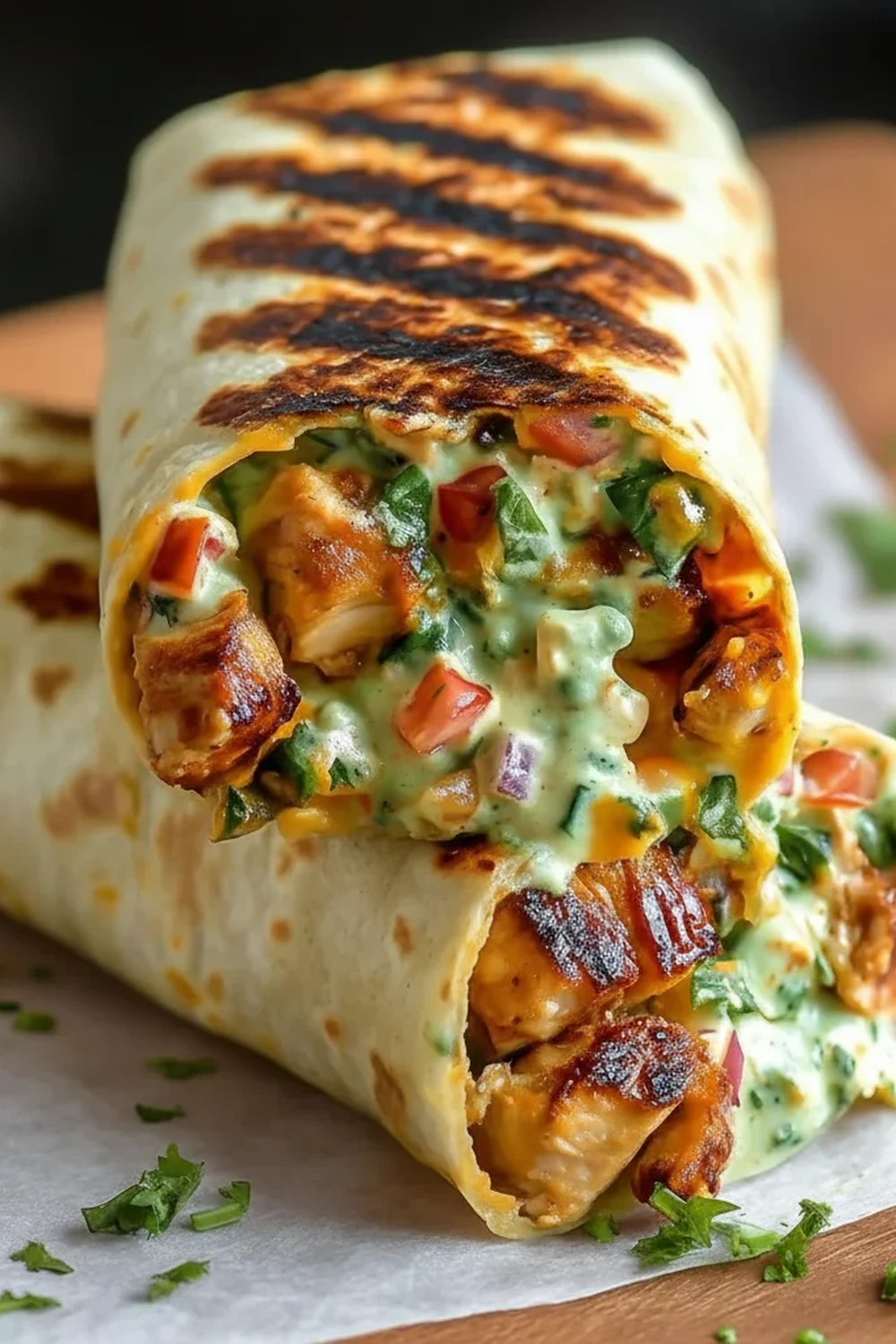 Chipotle Ranch Grilled Chicken Burrito Recipe