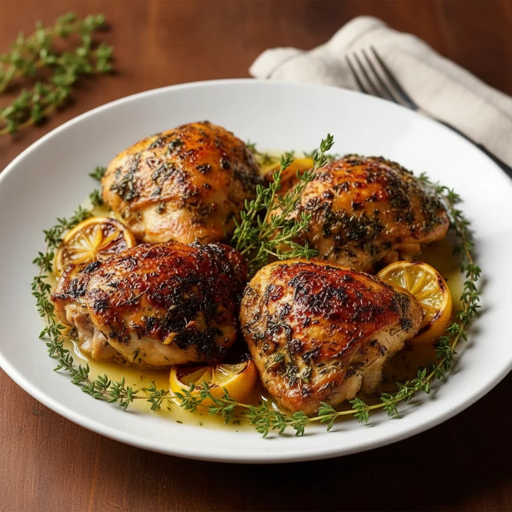 Tender Baked Boneless Skinless Chicken Thighs Recipe