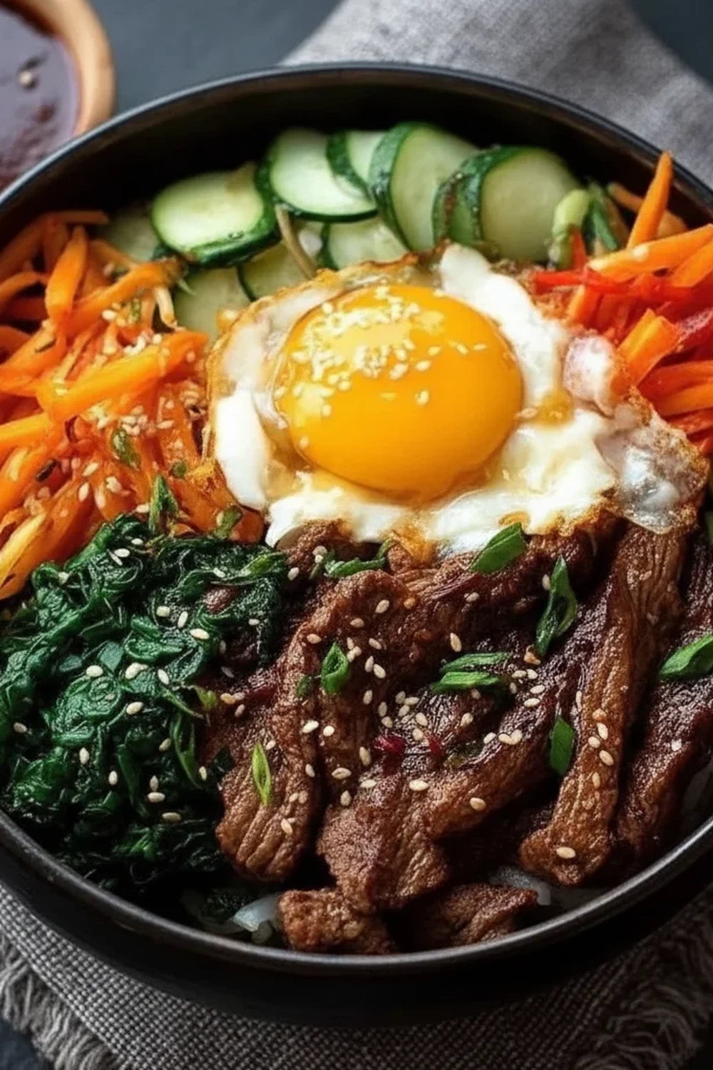 Korean Beef Bibimbap Bowl Recipe